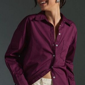 Anthropologie Maeve The Bennet Button-Down Shirt, NEW